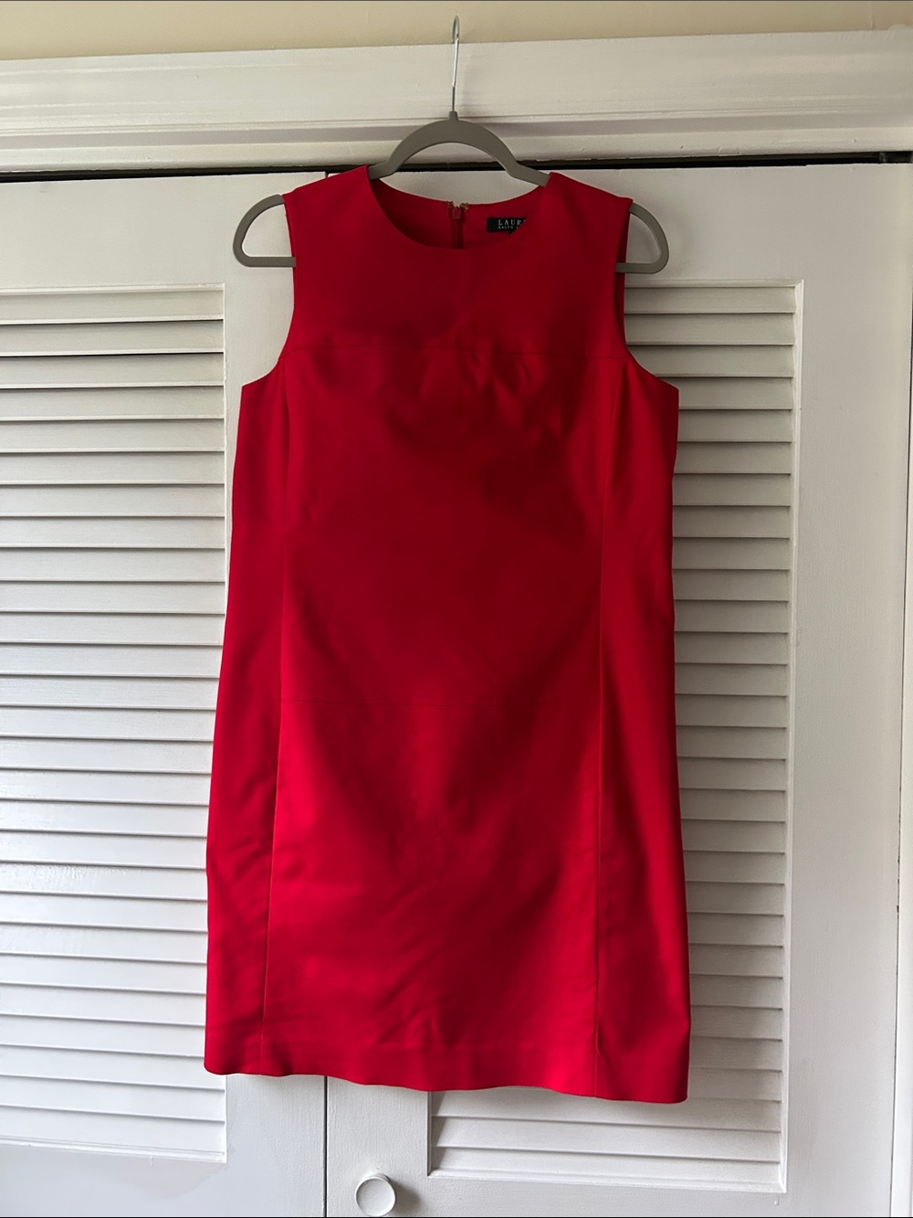 Ralph Lauren Vibrant Red Sleeveless Mini Shift Dress